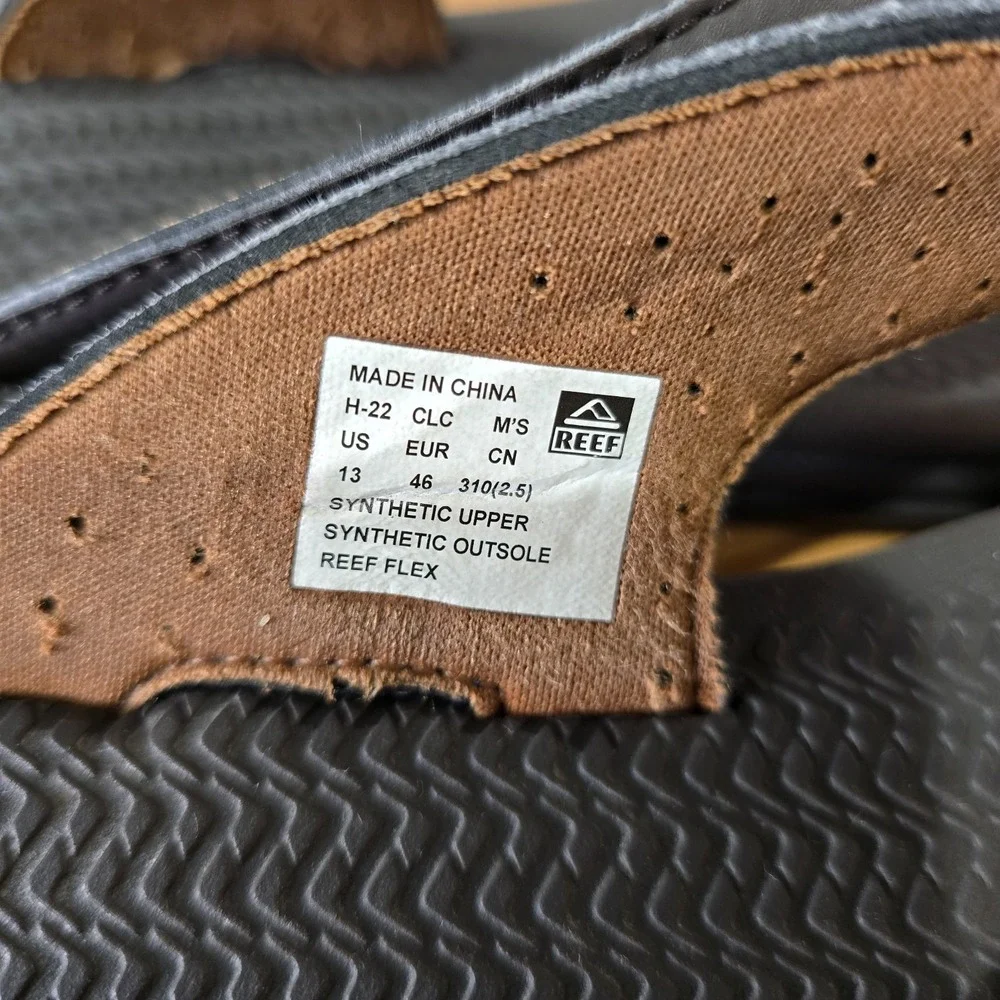 Reef Flex Flip Flop Sandals Men's Brown Size 13